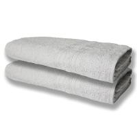 4 Toalhas Super Felpudas Grande E Grossa Algodão 80x150 Itália Soft Beka - Branco/cinza - 7