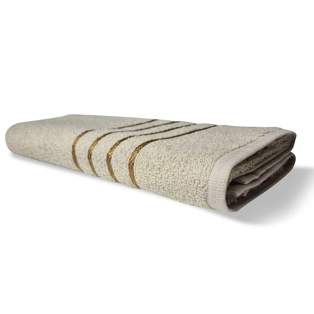 Kit 4 Toalhas 2 Banho 2 Rosto Montreal 100% Algodão Bege - 3