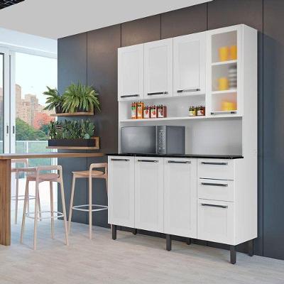 Armário de Cozinha Compacta Itatiaia 8 Portas 2 Gavetas Branco