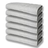 6 Toalhas Grande Super Felpudas E Grossa Algodão 80x150 Itália Soft Beka - Branco - 1
