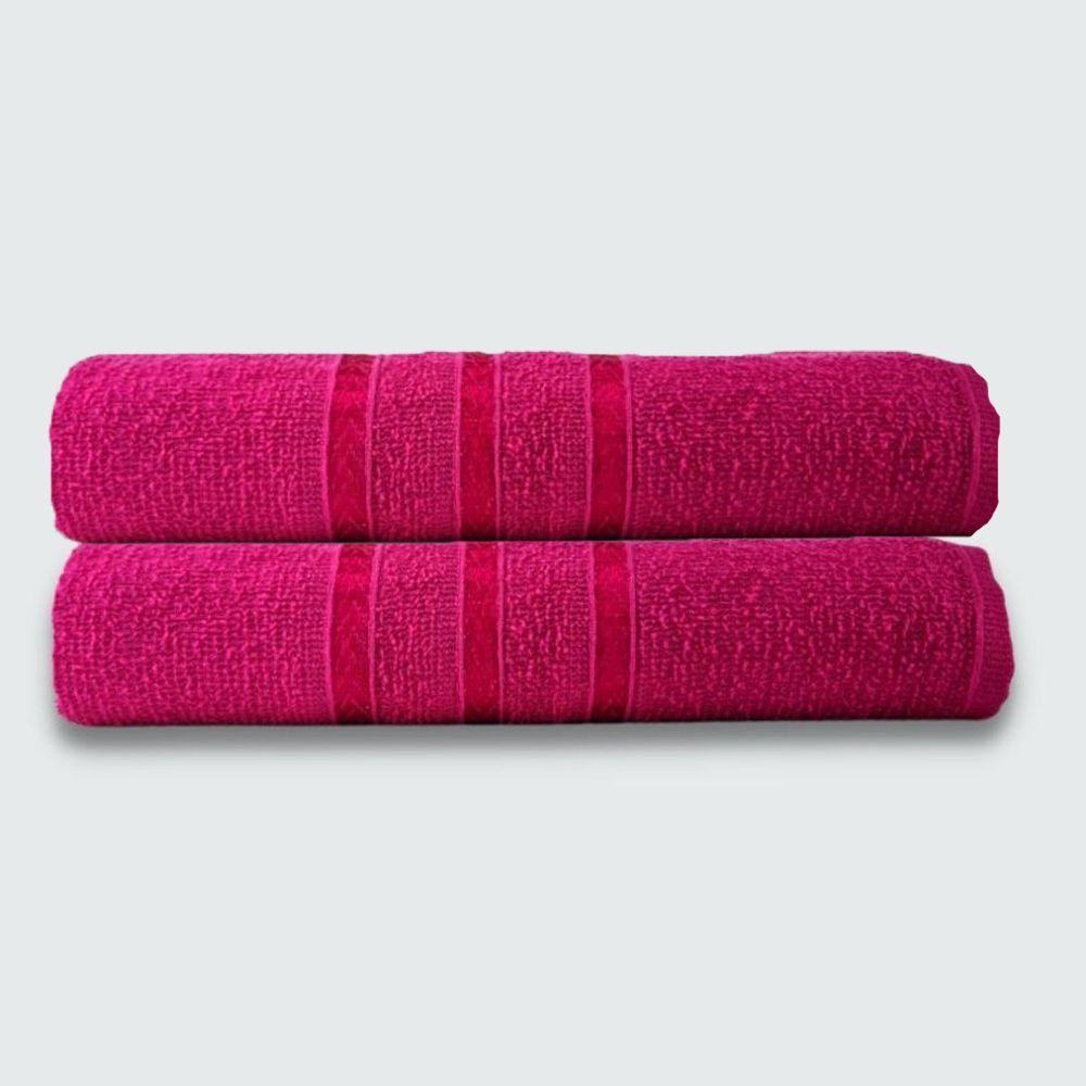 Toalhas Para Pet 2 Peças Beka 70x125 Cm 100% Algodão Rosa Pink - 1