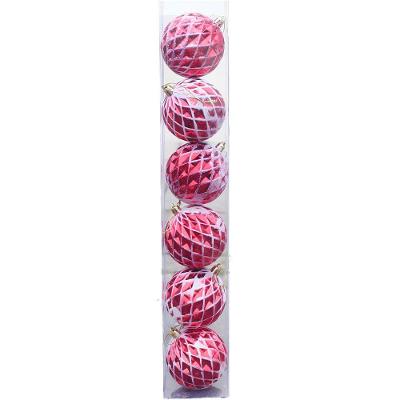 Kit 6 Bolas De Natal Enfeite árvore De Natal Vermelha 75mm