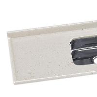 Tampo Para Pia De Cozinha Rorato Mármore Sintético Com Cuba Travertino - 3