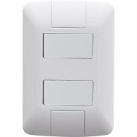 Kit 9 Conjunto 4x2 2 Interruptores Tramontina Aria 6a 250v - 1