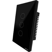 Interruptor Touch Smart Tramontina Preto Com 3 Canais - 3