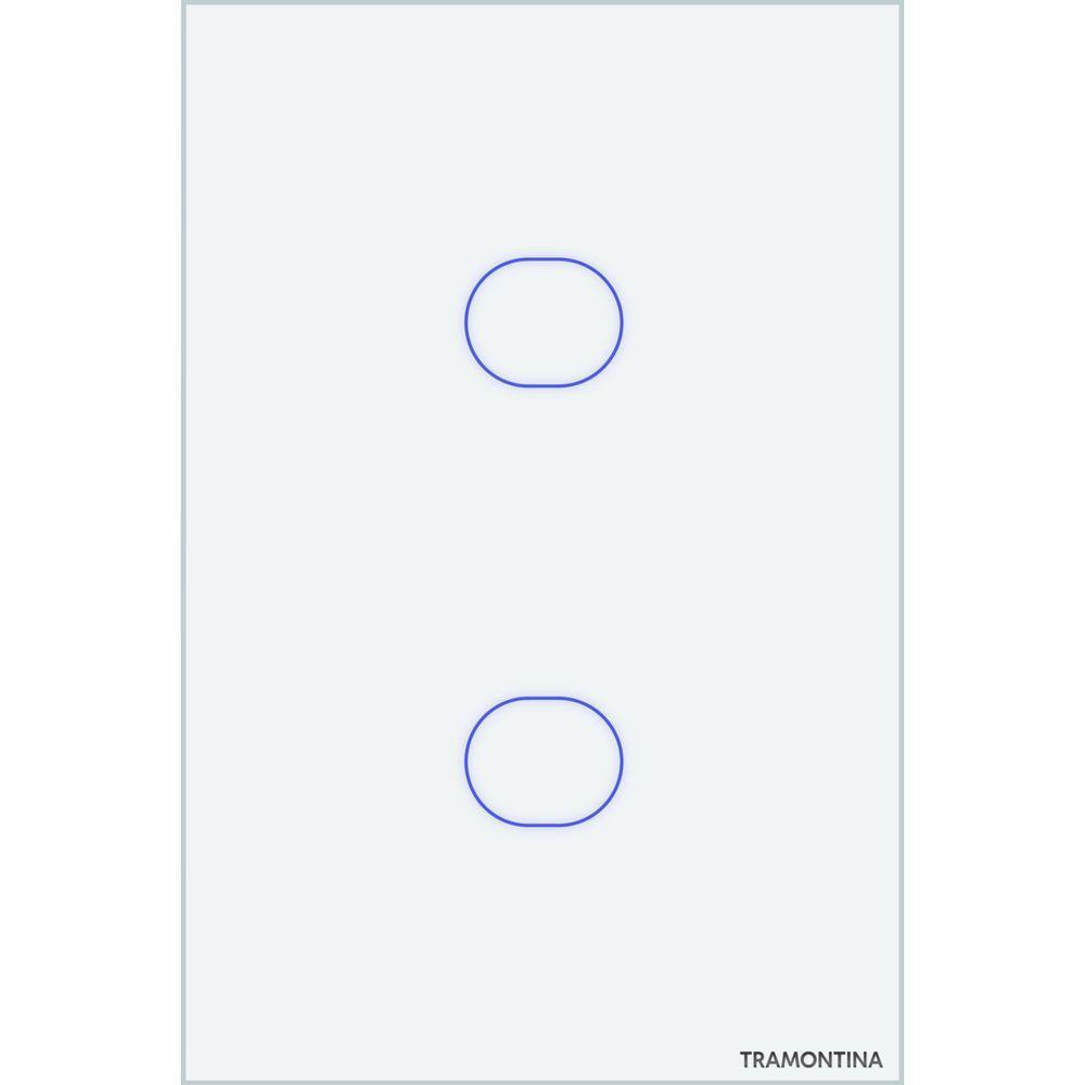 Interruptor Touch Smart Tramontina Branco Com 2 Canais - 2