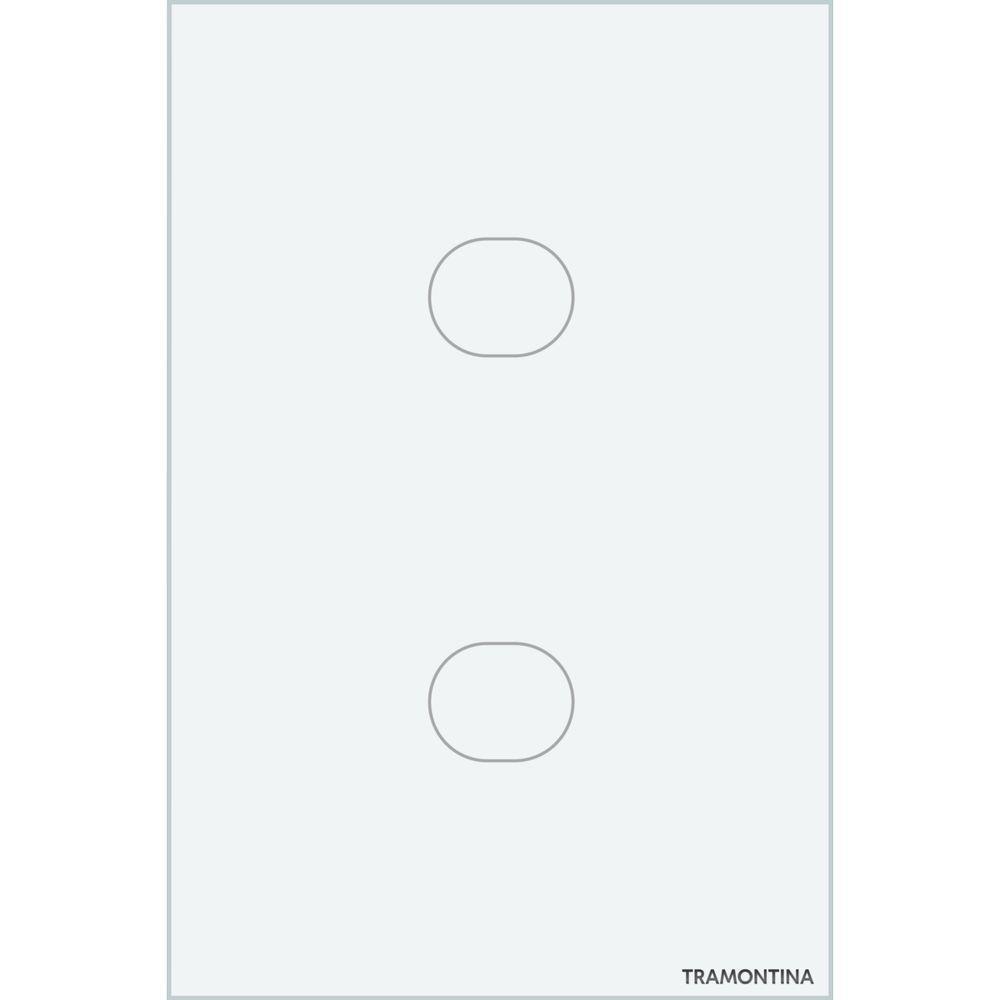 Interruptor Touch Smart Tramontina Branco Com 2 Canais - 3