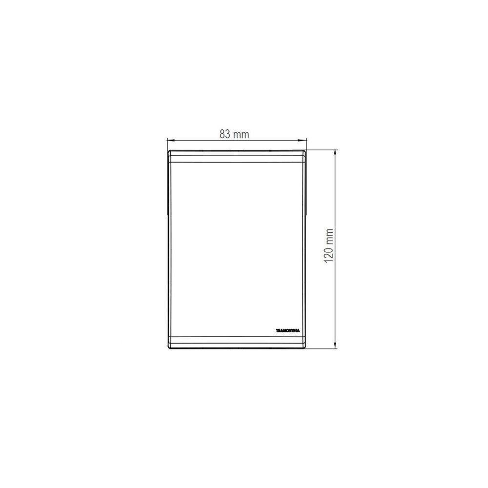 Conjunto 4x2 Com 3 Interruptores Simples Tramontina Liz 10 A 250 V Branco - 3