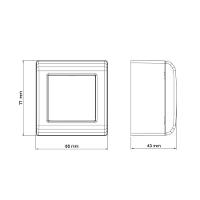 Caixa De Sobrepor Com 1 Interruptor Simples 10 A 250 V E 1 Tomada 2p+t 10 A 250 V Tramontina Lizflex Branca - 3