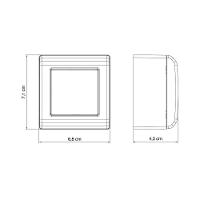 Caixa De Sobrepor Com 1 Interruptor Simples 10 A 250 V E 1 Tomada 2p+t 10 A 250 V Tramontina Lizflex Branca