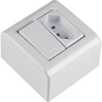 Caixa De Sobrepor Com 1 Interruptor Simples 10 A 250 V E 1 Tomada 2p+t 10 A 250 V Tramontina Lizflex Branca - 6