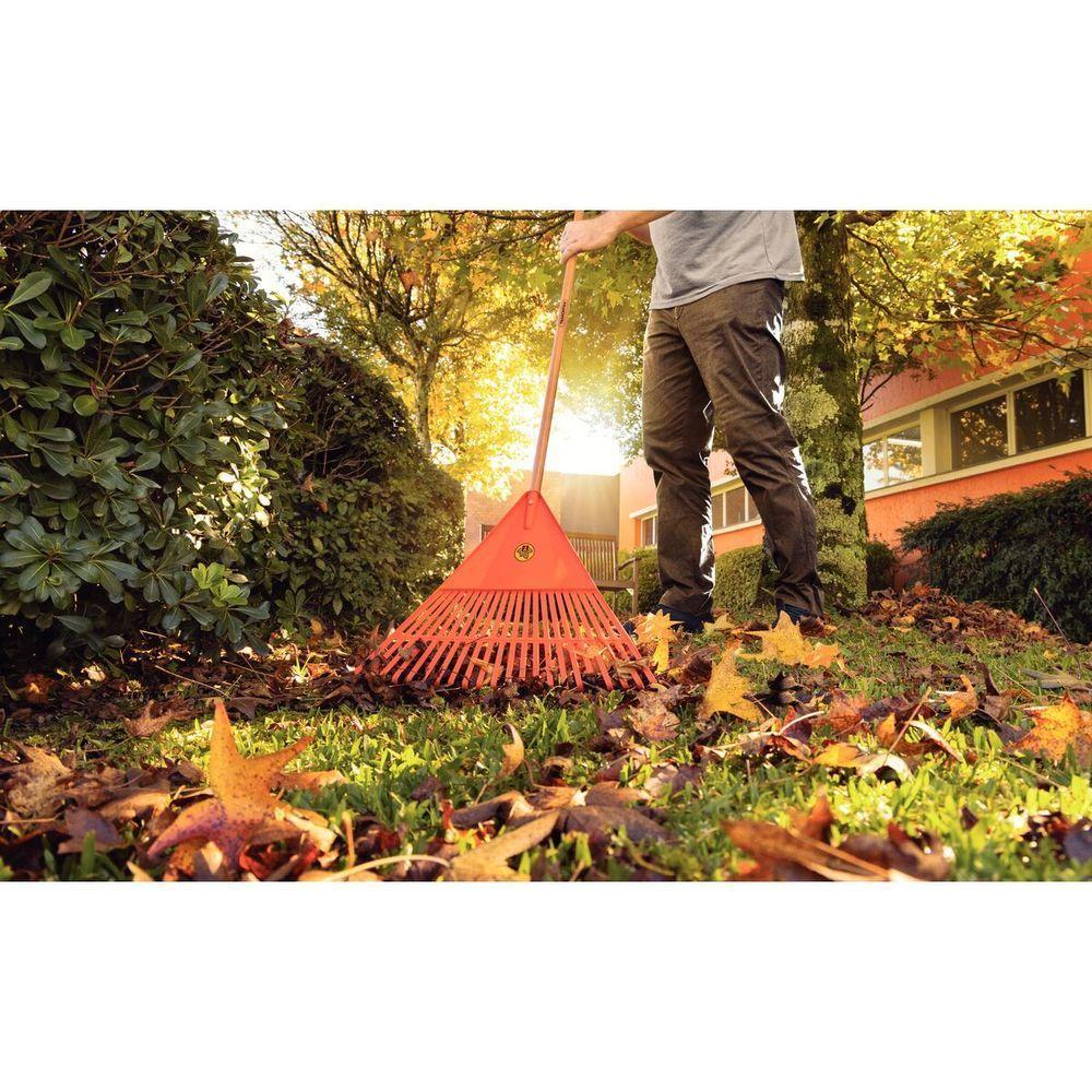 Vassoura Com 22 Dentes Tramontina Em Polipropileno Laranja Com Cabo De Madeira 120 Cm - 2