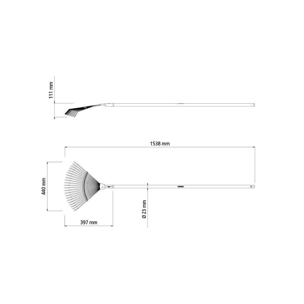 Vassoura Fixa Com 22 Dentes Tramontina Em Aço Com Cabo De Madeira 120 Cm - 3