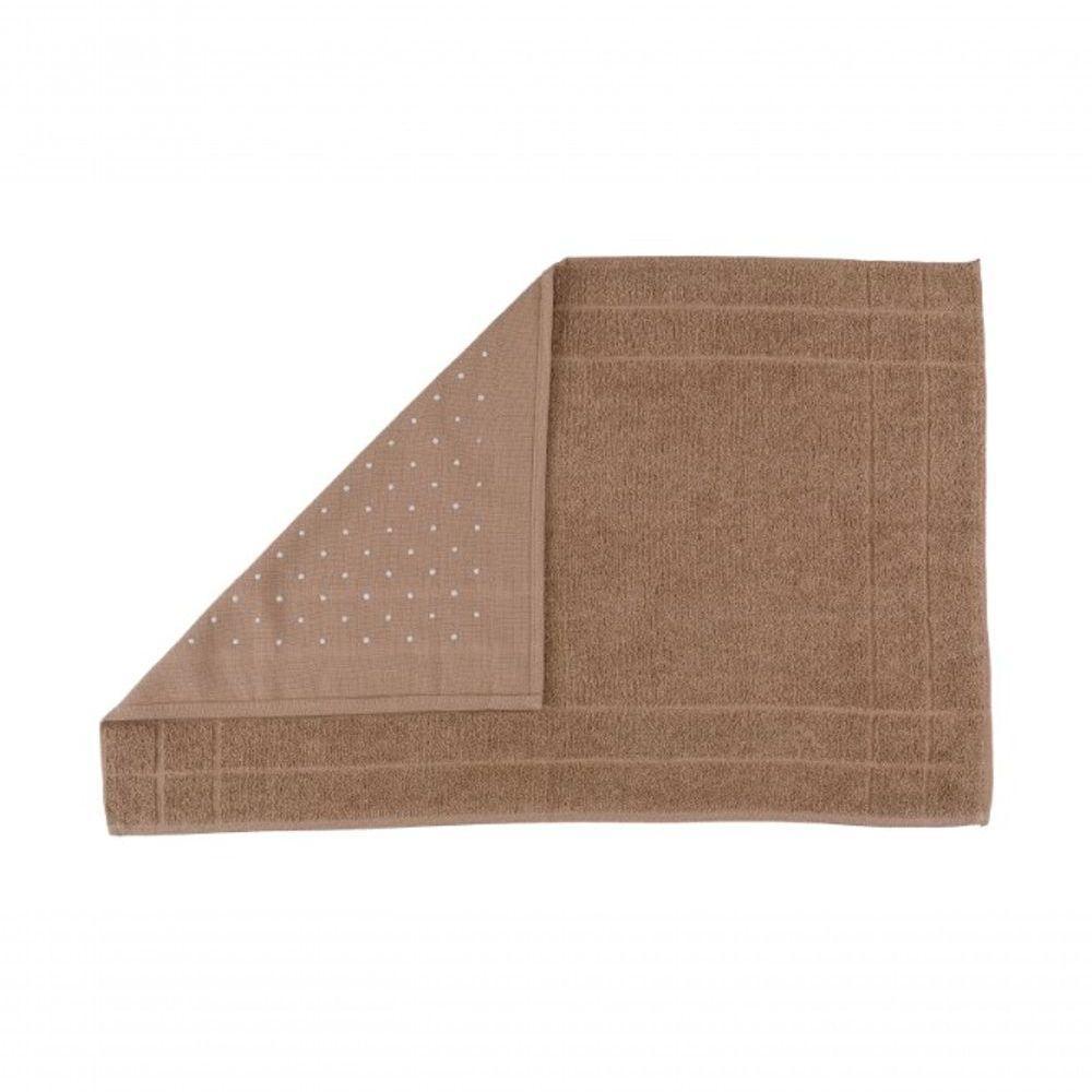 Jogo De Toalha 2 Banho 2 Rosto 1 Piso - 5pçs Coleção Montreal 100% Algodão Bege - 4