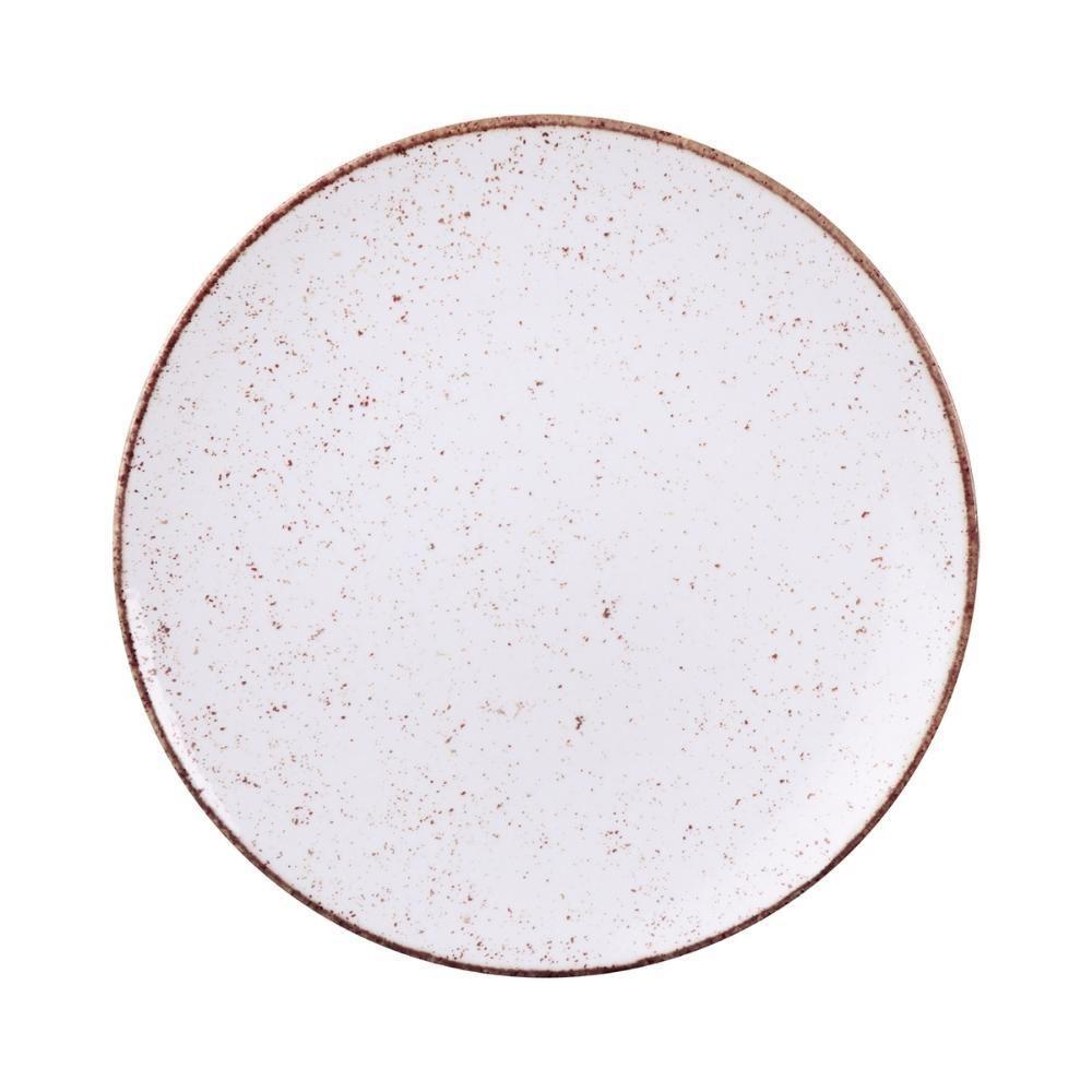 Jogo De Pratos Rasos Grande Rústico 4 Peças 28cm Porcelana Tramontina - 5