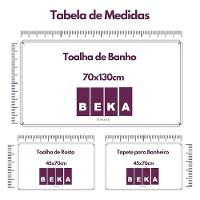 Jogo De Toalha Montreal 2 Banho 2 Rosto 1 Piso - 5pçs 100% Algodão Branco - 2