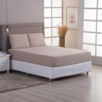 Jogo Cama Lençol Sonnet Solteiro Malha Lisa 100% Algodão Macio 2 Peças - Avelã - 3