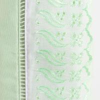 Jogo Cama Lençol Paris Casal Padrão Percal 180 Fios 100% Algodão Lese Bordada 3 Peças - Verde - 3