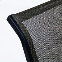 Conjunto Lótus Com Mesa 80cm Ripada 4 Poltronas Ombrelone 2,40m Com Base Preto