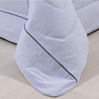 Kit Edredom 100% Algodão Percal 150 Fios Dupla Solteiro Gran Moratta + Jogo De Cama 5 Peças Cinza-branco - 3