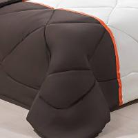 Enxoval Edredom + Jogo De Cama Queen Aconchego Premium 06 Peças Marrom- Palha - 4