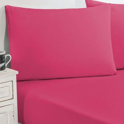 Jogo De Cama Malha Lençol 100% Algodão Gran Moratta 3 Peças King Pink