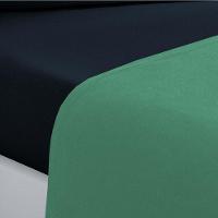 Jogo De Cama Malha Lençol 100% Algodão Gran Moratta 4 Peças Queen Verde Jade-azul Marinho - 3