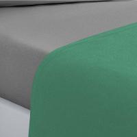 Jogo De Cama Malha Lençol 100% Algodão Gran Moratta 4 Peças Queen Verde Jade-cinza. - 2