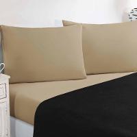 Jogo De Cama Malha Lençol 100% Algodão Gran Moratta 4 Peças King Preto-cáqui - 2