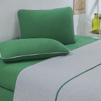 Jogo De Cama Malha Lençol 100% Algodão Urbano 3 Peças Solteiro Verde Bandeira-mescla - 2