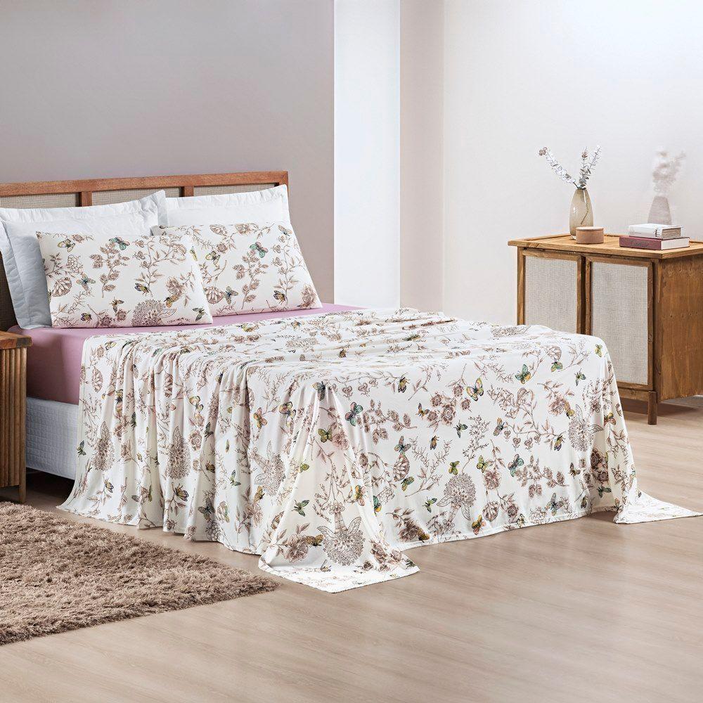 Jogo De Cama Malha King Quality 04 Peças Butterfly - 3