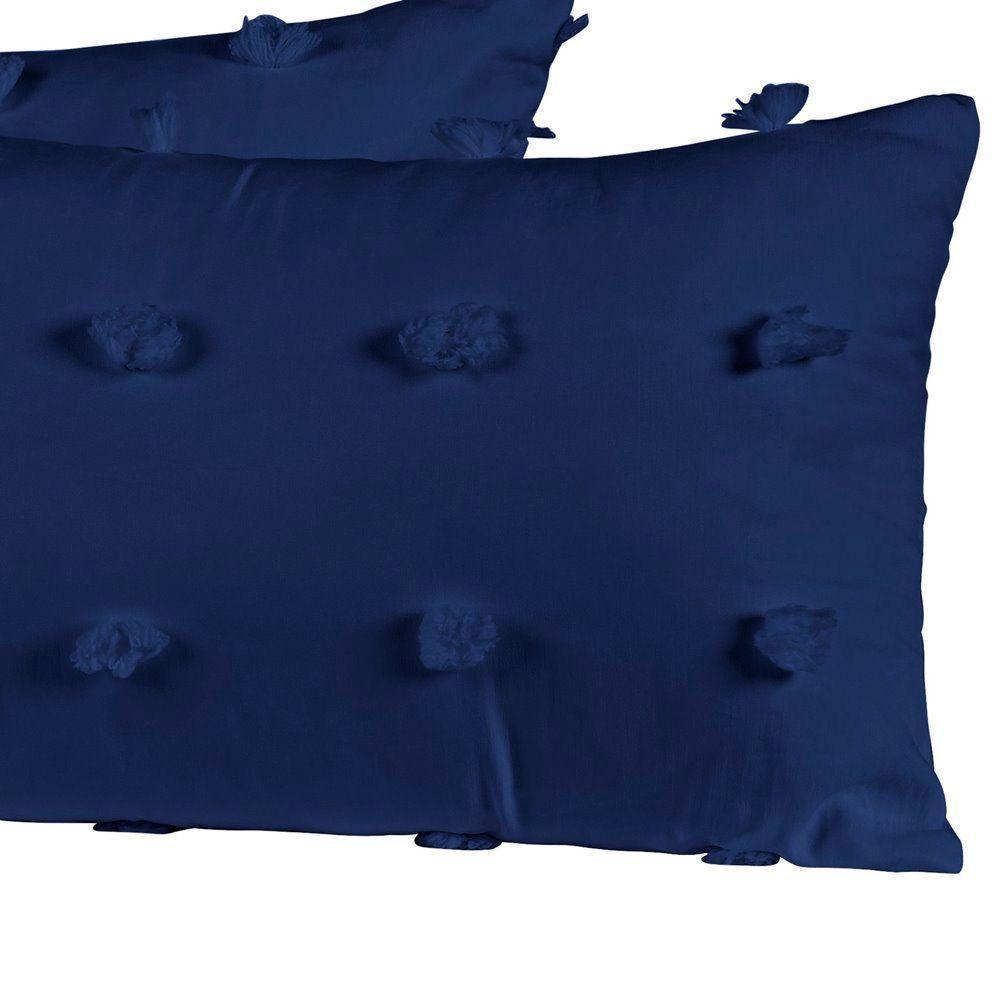 Capas De Almofadas Poppy 60cm X 30cm 04 Peças - Marinho - 3