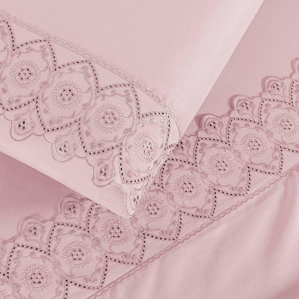 Jogo De Cama Nobless King 04 Peças Rosa Blush - 3