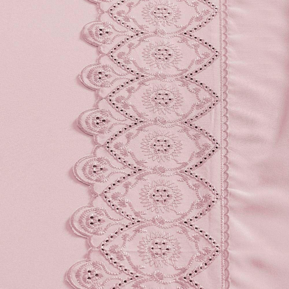 Jogo De Cama Nobless Queen 04 Peças Rosa Blush - 3