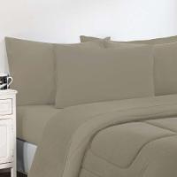 Kit Edredom Malha 100% Algodão Gran Moratta 2 Peças Solteiro - Avelã-avelã - 2