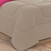 Kit Edredom Malha 100% Algodão Gran Moratta 2 Peças Solteiro - Avelã-pink - 3