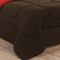 Edredom Malha 100% Algodão Gran Moratta 1 Peça King - Marrom-vermelho - 3