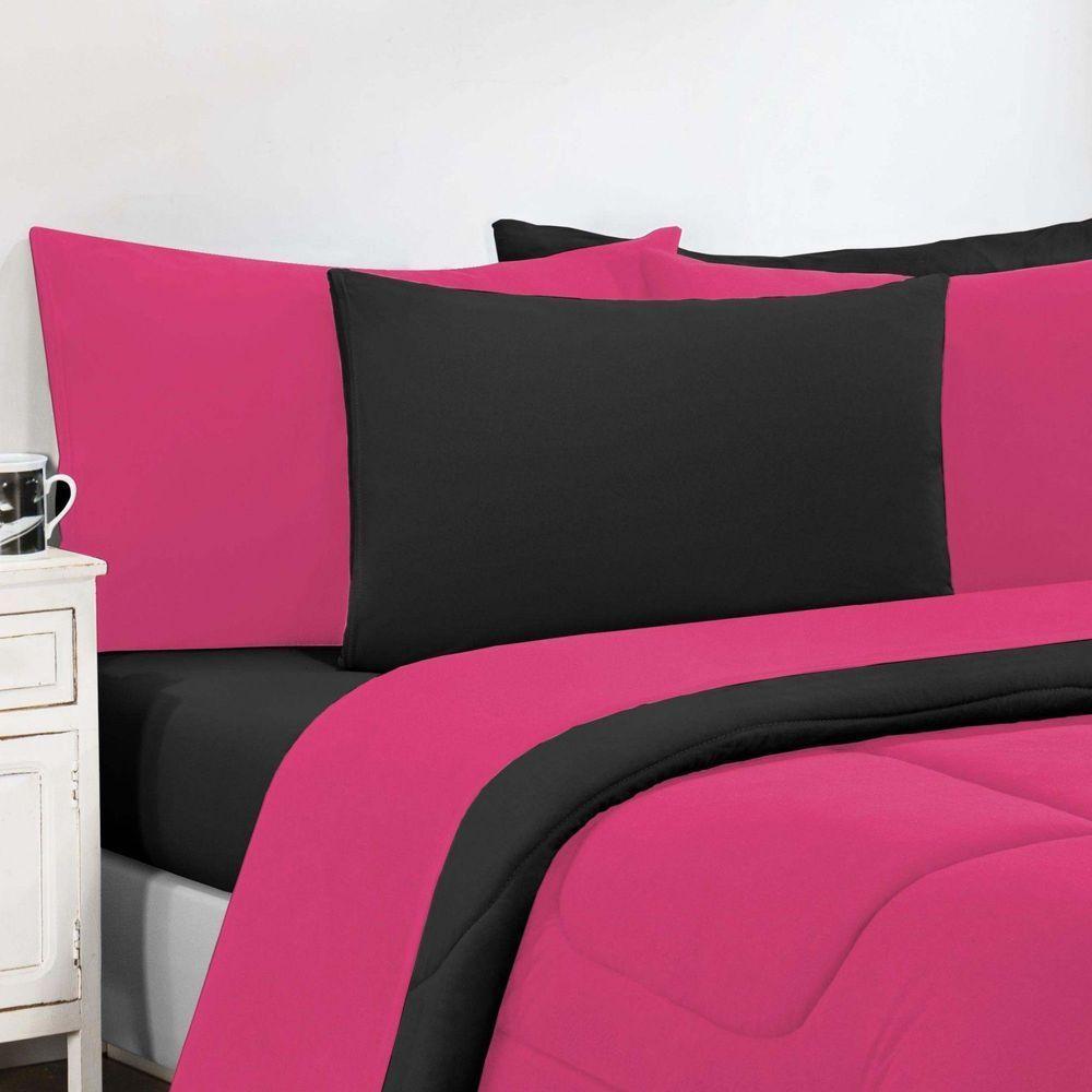 Kit Edredom Malha 100% Algodão Gran Moratta 2 Peças Solteiro - Pink -preto - 3