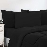 Kit Edredom Malha 100% Algodão Gran Moratta 3 Peças King - Preto-preto - 3