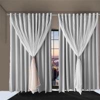 Cortina Sala E Quarto 3,50x2,30 Tecido Blackout Ana Branco - 5