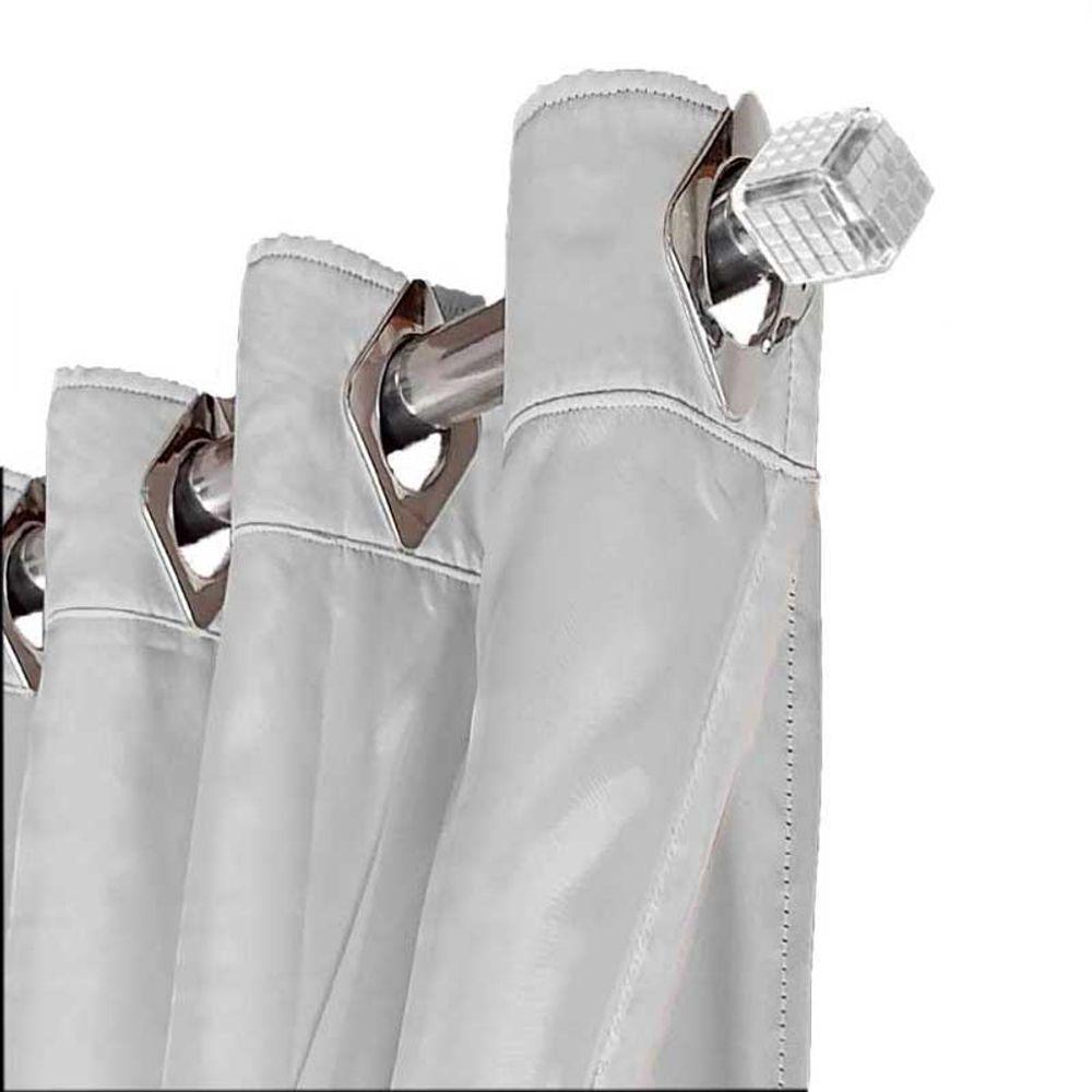 Cortina Sala E Quarto 5,50x2,30 Tecido Blackout Ana Branco - 6