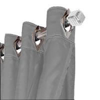 Cortina Sala E Quarto 5,50x2,30 Tecido Blackout Ana Cinza - 5