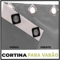 Cortina Sala E Quarto 3,50x2,30 Tecido Blackout Ana Cinza - 2