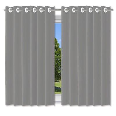 Cortina Blackout Pelicula C-ilhos Cinza 280x180