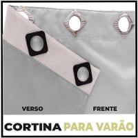 Cortina Sala E Quarto 8,50x2,50 Tecido Blackout Ana Branco - 2