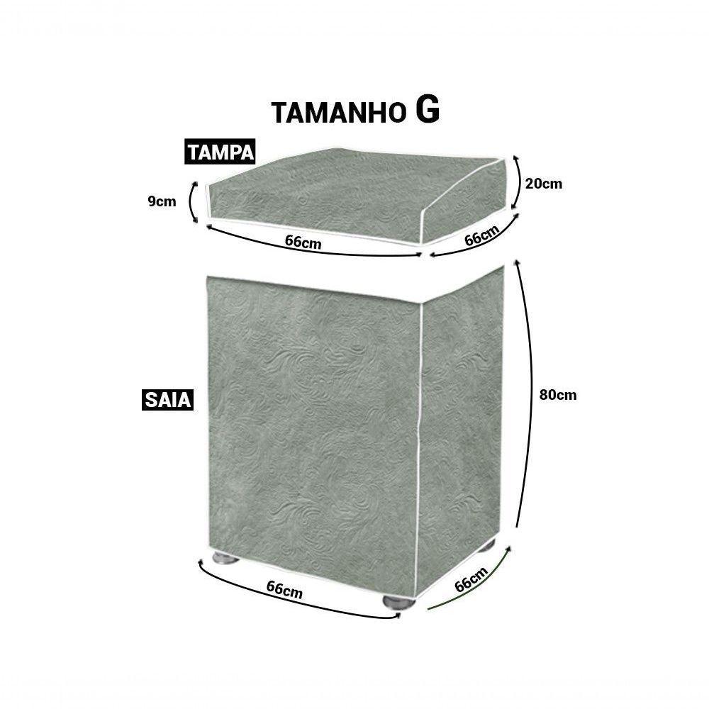 We Drop - Capa Maquina De Lavar Flanelada Jeans G - 2