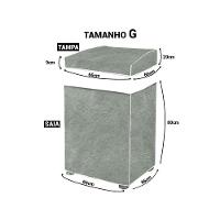 We Drop - Capa Maquina De Lavar Flanelada Jeans G - 2