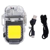 Isqueiro Plasma Recarregável Usb-c A Prova D'água Com Lanterna - 2