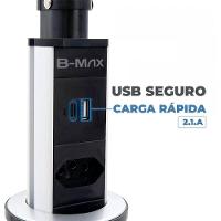 Torre Multiplug Usb 3 Tomadas Retrátil Usb-c E De Embutir - 2