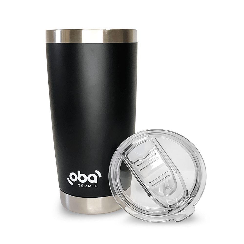 Copo Térmico Preto Com Tampa 591ml Acoplado Um Abridor De Garrafas - 4